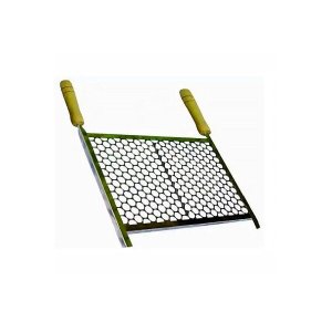 Grelha Retangular Para Churrasqueira Em Aço Inox 60x50com