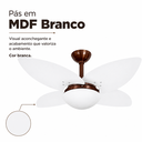 Ver imagem 3 de Ventilador Infinity Lótus 1025 4 Pás Brancas com Chave