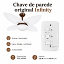 Ver imagem 2 de Ventilador Infinity Lótus 1025 4 Pás Brancas com Chave