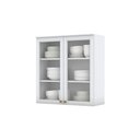 Ver imagem 5 de Armário Aéreo 80cm com Vidro 2 Portas Americana Henn - Branco Hp Fosco