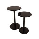 Ver imagem 2 de Conjunto de Mesinhas Redondas Laterais Preta para Decorar Apoiar em Salas Quartos Hall Consultórios