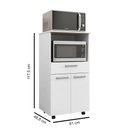 Ver imagem 4 de Balcão de Cozinha Duplo para Microondas 2 Portas Duo K02 Supremo - Mpozenato