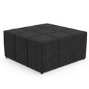 Ver imagem 3 de Kit 02 Puffs Decorativos Para Sala de Estar Quadrado Milano 90x90cm W01 Linho Chumbo - Lyam Decor