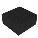 Ver imagem 6 de Kit 02 Puffs Decorativos Para Sala de Estar Quadrado Milano 90x90cm W01 Linho Chumbo - Lyam Decor