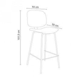 Banqueta Barueri com Encosto Rivatti - 2