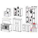 Ver imagem 4 de Quarto Completo com Colchão e Poltrona de Amamentação Pimpolho Mp4091 Branco/bege Branco/bege