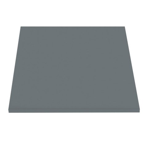 Tampo Quadrado 70 Cm (largura) P25 Pandin Mdp 2,50 Cm (altura) Cor Grafito