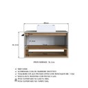 Ver imagem 5 de Conjunto Banheiro Gabinete com Cuba e Espelheira 3 Portas MDP 80cm Mel Multimóveis