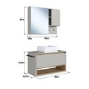 Ver imagem 7 de Conjunto Banheiro Gabinete com Cuba e Espelheira 3 Portas MDP 80cm Mel Multimóveis