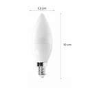 Ver imagem 4 de Lâmpada Vela E14 Leitosa 4,5w de Potência 3000k Branco - Branco
