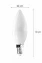 Ver imagem 4 de Lâmpada Vela E14 Leitosa 4,5w de Potência 3000k Branco - Branco