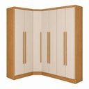 Ver imagem 2 de Guarda-Roupa de Canto Modulado MDF 410cm Safira 7 Portas 9 Gavetas Una Mobília