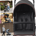 Ver imagem 4 de Carrinho de Bebe com Bebe Conforto Base Burigotto Cr3 Gray Red