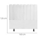Ver imagem 3 de Cabeceira Nuvem Cama Box Queen 160 cm Alanis Suede Branco