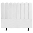 Ver imagem 1 de Cabeceira Nuvem Cama Box Queen 160 cm Alanis Suede Branco