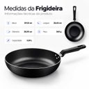 Ver imagem 6 de Frigideira Antiaderente Tramontina Loreto Funda 28cm 3,3L Alumínio Starflon Max Grafite