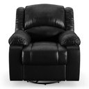 Ver imagem 2 de Poltrona do Papai Reclinável Sala de Cinema Madrid Glider Manual Giratória PU Preto Brilho G26 Gran
