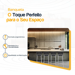 Kit 4 Banquetas Alta Banco para Balcão Junco Preto Àrea Gourmet Ilha Bancada bares Churrasqueira - 3