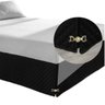 Saia Box Solteiro Matelada Com Pingente:Preto - 2