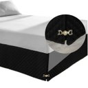 Ver imagem 2 de Saia Box Solteiro Matelada Com Pingente:Preto