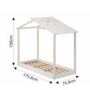 Ver imagem 3 de Mini Cama Montessoriana Infantil Montessoriana Infantil Montessoriana Sky Espresso Móveis Branco/Giz