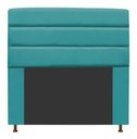 Ver imagem 1 de Cabeceira Estofada Turim 160CM Queen Suede Azul Turquesa - D A DECOR