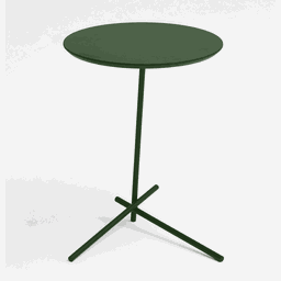 Mesa de Apoio Hashi - Tampo Laca - Base Aço Carbono - Altura 50cm - 1