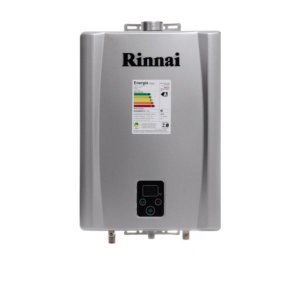 Aquecedor de Água a Gás Rinnai E17 Feh 17 Litros Bivolt Digital Prata - Glp (gás de Botijão)