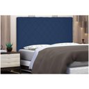 Ver imagem 3 de Cabeceira Dubai para Cama Box Casal 140cm Suede Azul Marinho - D’Rossi