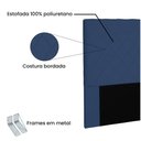 Ver imagem 4 de Cabeceira Dubai para Cama Box Casal 140cm Suede Azul Marinho - D’Rossi