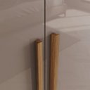 Ver imagem 5 de Guarda-roupa Casal 6 Portas 4 Gavetas com Detalhes Ripados Ávila