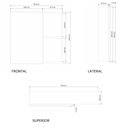 Ver imagem 4 de Conjunto Gabinete de Banheiro Gouda 60cm