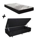 Ver imagem 3 de Cama Box Baú Solteiro + Colchão Portobel Viena D23 60x88x188
