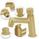 Ver imagem 2 de Torneira Automática Lavatório Banheiro Gold Dourada Mesa