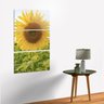 Quadro Girassol decorativo vertical para parede 3 peças - 1