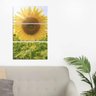 Quadro Girassol decorativo vertical para parede 3 peças - 5