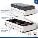 Ver imagem 5 de Cama Box Baú com Colchão de Espuma D60 Double Face Guarda Costas Comfort Force Probel + Auxiliar
