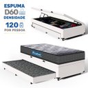 Ver imagem 2 de Cama Box Baú com Colchão de Espuma D60 Double Face Guarda Costas Comfort Force Probel + Auxiliar