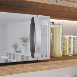 Micro-ondas Consul 32L Cor Cinza Espelhado com Menu Fácil - CMS46Ar 220V - 9