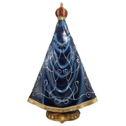 Imagem 45 cm Nossa Senhora Aparecida Resina Tradicional - 5