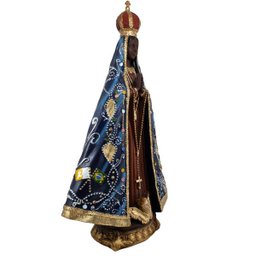 Imagem 45 cm Nossa Senhora Aparecida Resina Tradicional - 4