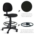 Ver imagem 7 de Cadeira Caixa Alta Balcão Recepção Executiva com Rodízios