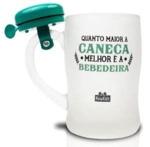 CANECA CAMPAINHA QUANTO MAIOR A CANECA MAIOR A BEBEDEIRA VDR 400ML - 1