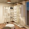 CLOSET COMPLETO - EM L 10, COM CABIDEIRO, PRATELEIRAS, GAVETAS SAPATEIRA DE PISO - 1