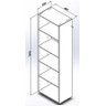 Closet Completo - em L com Gavetas, Prateleiras, Cabideiro e Sapateiro de Piso - 7