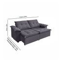Ver imagem 2 de Sofá Berlin 4 Lugares 2,20cm - de Casa Décor e Estofados.