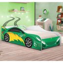 Ver imagem 1 de Cama Carro Infantil Raios Verde com Colchão