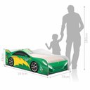 Ver imagem 3 de Cama Carro Infantil Raios Verde com Colchão