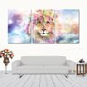 Quadros Decorativos Leão Branco Espiritual 120X60Cm - 1