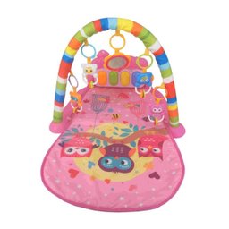 Tapete de Atividades Com Arco e Piano Musical Joy Rosa Color Baby - 2